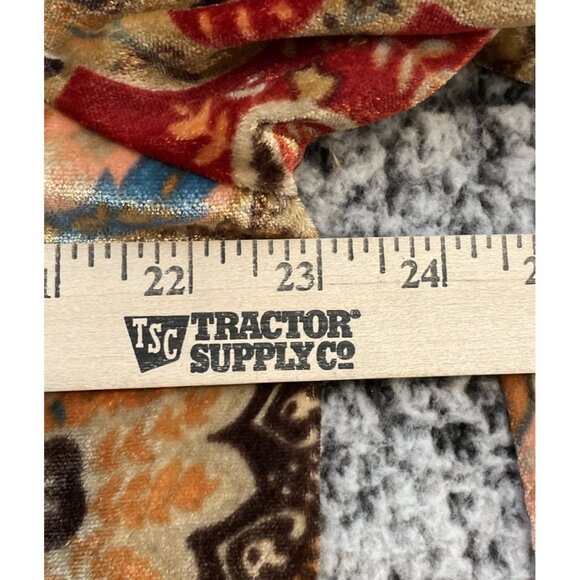 Soft Surroundings Large Button Up Top Blouse Montaigne Paisley Burnout Velvet - Picture 4 of 8